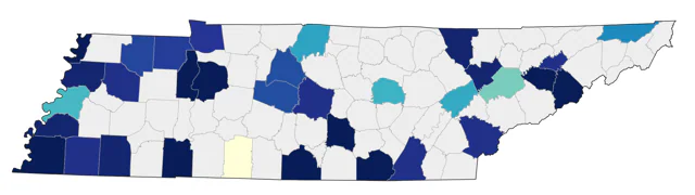 Buff-breasted Sandpiper county map