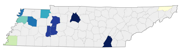 Cave Swallow county map