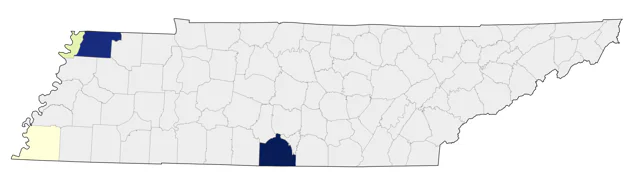Chestnut-collared Longspur county map
