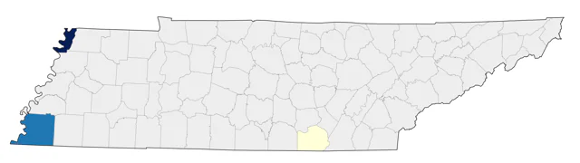 Clark's Grebe county map