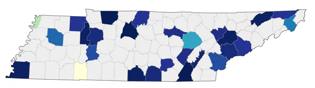 Clay-colored Sparrow county map