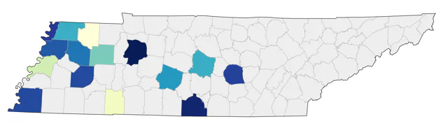 Common Ground Dove county map