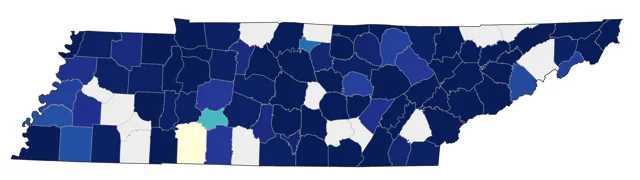 Common Loon county map