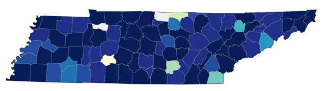 Common Nighthawk county map