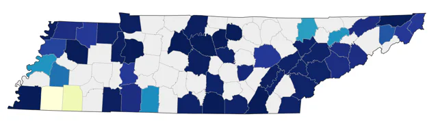Common Tern county map