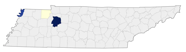 Curlew Sandpiper county map