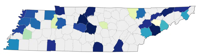Eared Grebe county map