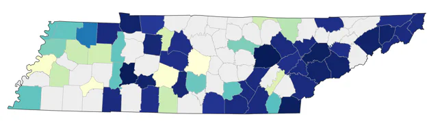 Evening Grosbeak county map