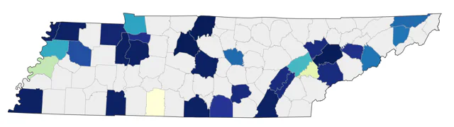 Franklin's Gull county map