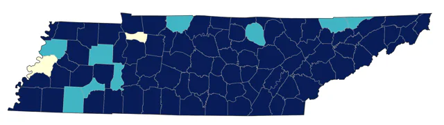 Hermit Thrush county map