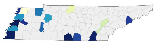Hudsonian Godwit county map