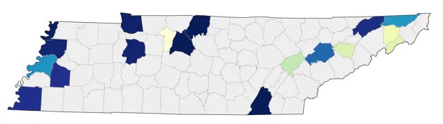 Hudsonian Whimbrel county map