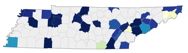 Laughing Gull county map
