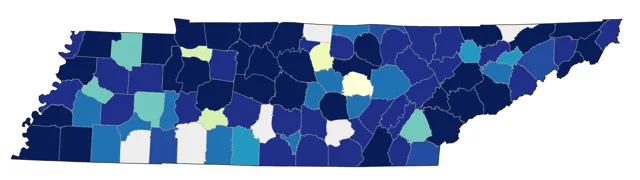 Least Flycatcher county map