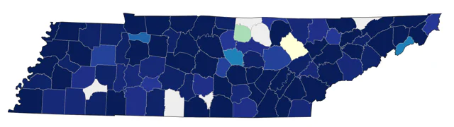 Lesser Yellowlegs county map