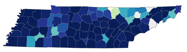 Loggerhead Shrike county map