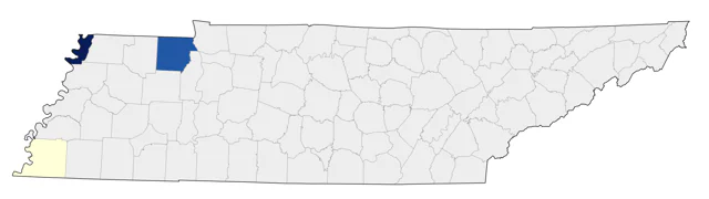 Long-billed Curlew county map
