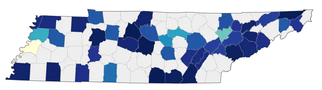 Long-tailed Duck county map