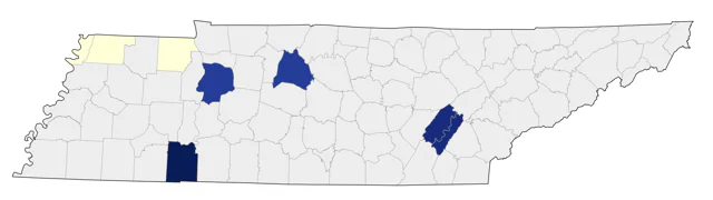 Long-tailed Jaeger county map