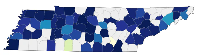 Mourning Warbler county map