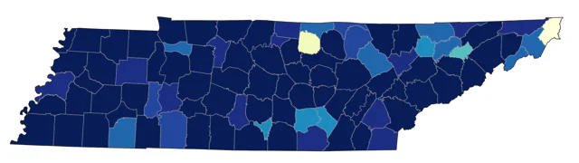 Northern Bobwhite county map