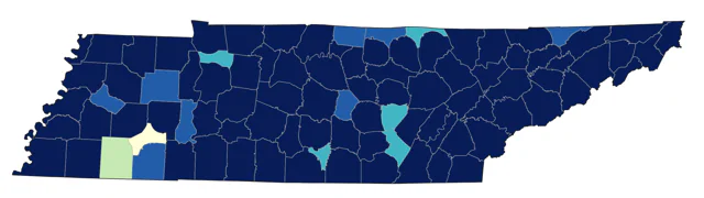 Northern House Wren county map