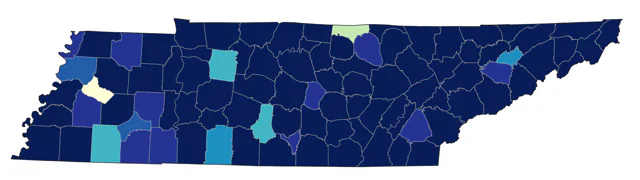Ovenbird county map