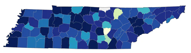 Philadelphia Vireo county map