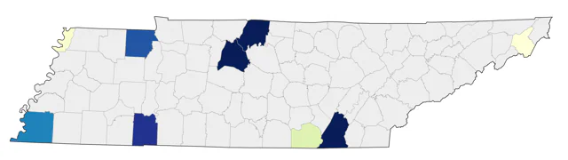 Pomarine Jaeger county map