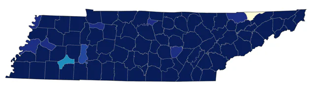Purple Finch county map