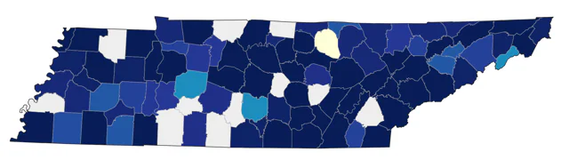 Red-breasted Merganser county map