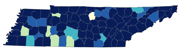 Red-breasted Nuthatch county map
