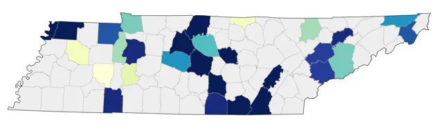 Red-throated Loon county map