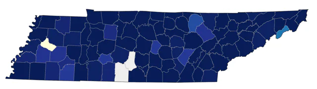 Ring-billed Gull county map