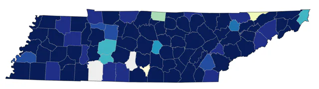 Ring-necked Duck county map