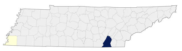 Rock Wren county map