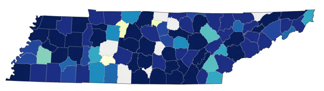 Ruddy Duck county map