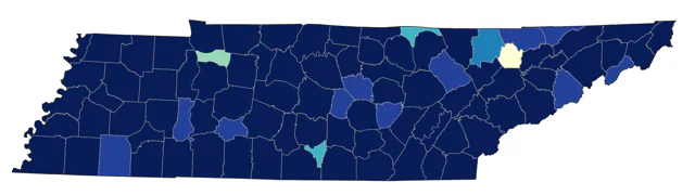 Savannah Sparrow county map