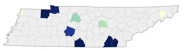 Snowy Owl county map