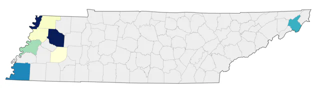 Sprague's Pipit county map