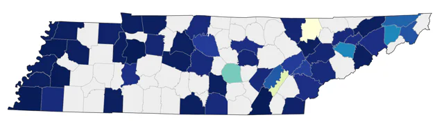Stilt Sandpiper county map