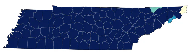 Summer Tanager county map