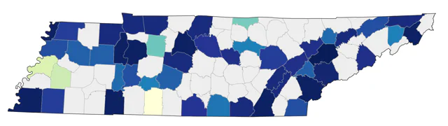 Surf Scoter county map