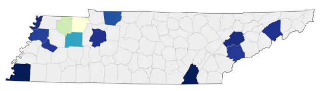 Swainson's Hawk county map