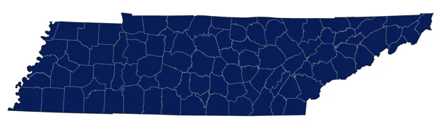 Tufted Titmouse county map