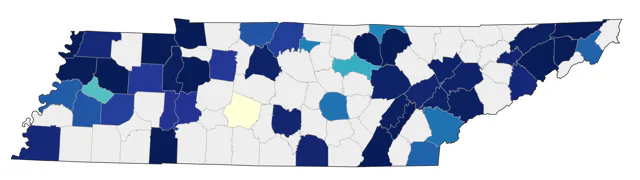 Tundra Swan county map