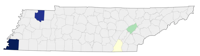 Varied Thrush county map