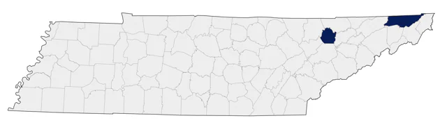 Virginia's Warbler county map