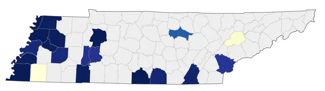 Western Meadowlark county map