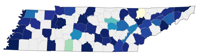 Western Sandpiper county map